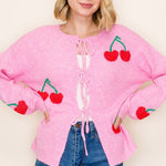 Cherry Tie Cardigan - The Nines