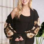 Crochet Sleeve Cardigan - 2 colors! - The Nines