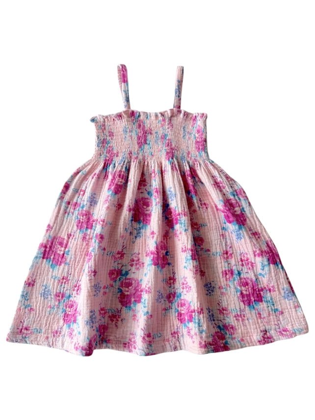 Muslin Smocked Tube Dress - Garden Secrets - The Nines