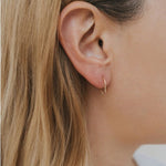 Minimalist Horseshoe Gold Earrings - The Nines