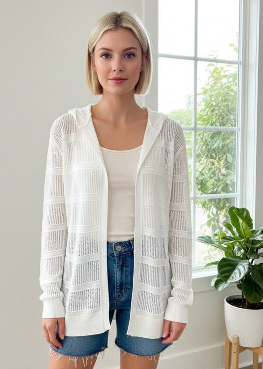 Margo Pointelle Cardigan - 3 Colors! - The Nines