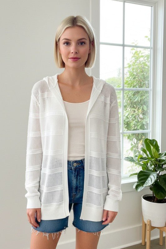 Margo Pointelle Cardigan - 3 Colors! - The Nines