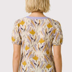 Lavender & Camel Poplin Top - The Nines