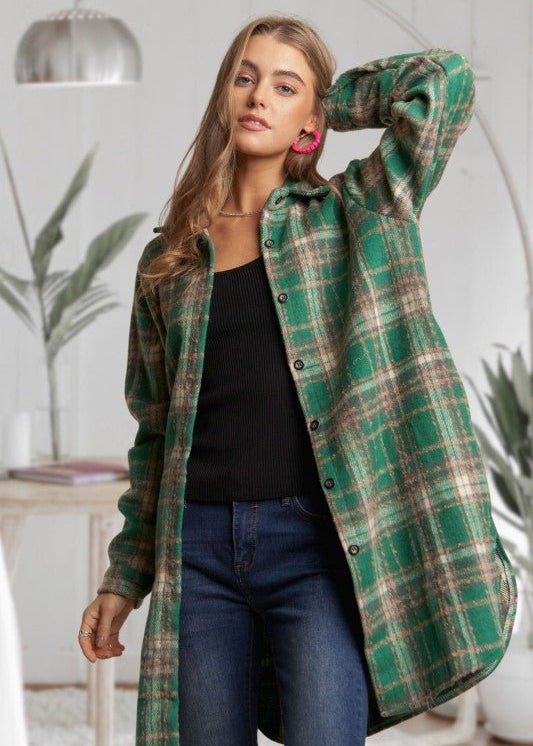 Savoring The Moments Long Shacket - 3 Colors! - The Nines