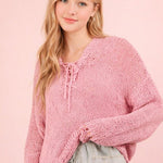 Orchid Summer Knit Hoodie - The Nines