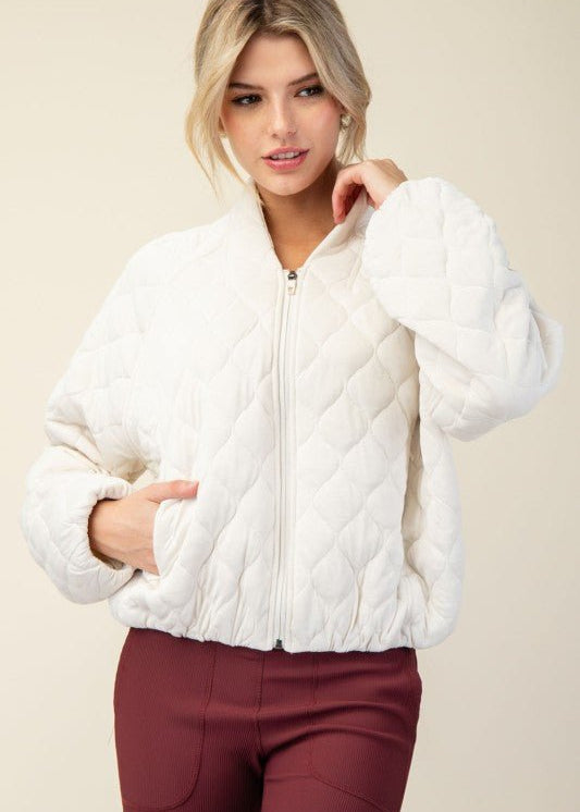 Quilted Bomber Jacket - 4 colors! - The Nines
