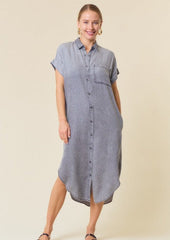 Tencel Denim Shirt Dresses - 2 Colors!