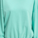 Teagan Turquoise Crew Neck Sweatshirt - The Nines