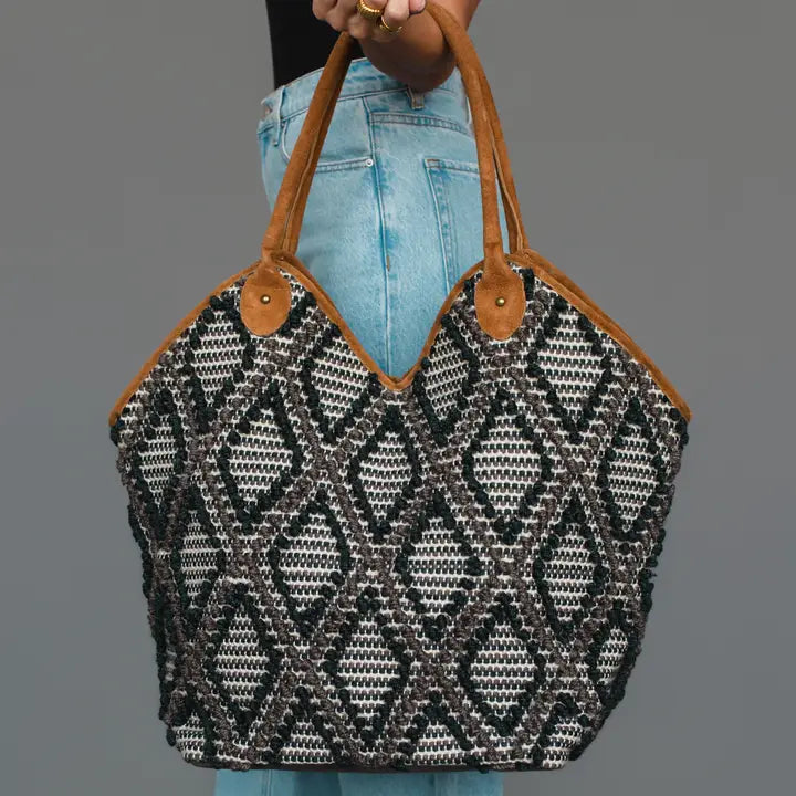 Diamond Pattern Tote - 3 colors!