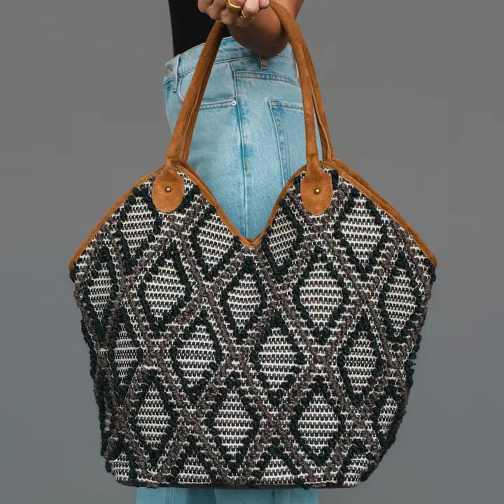 Diamond Pattern Tote - 3 colors! - The Nines