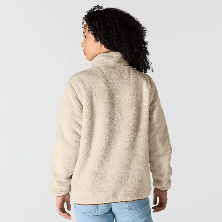 Loose Fit Oatmilk Fleece Pullover - The Nines
