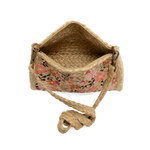Jute Coral Painted Daisies Crossbody - The Nines