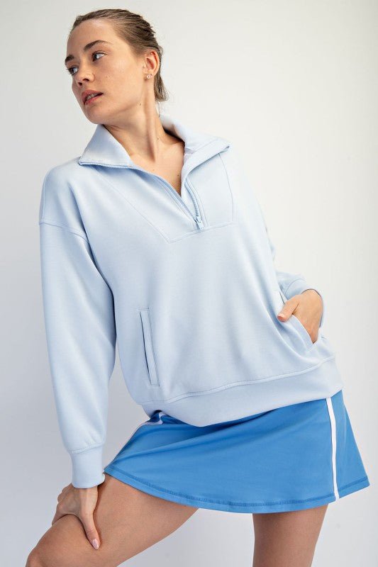 Mock Neck Quarter Zip - 5 colors! - The Nines