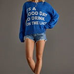 Blue Drink on the Lake Lightweight Sweater - The Nines