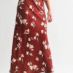 Brick Floral Skirt - The Nines