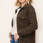 Sherpa Lined Corduroy Shacket - 3 Colors! - The Nines
