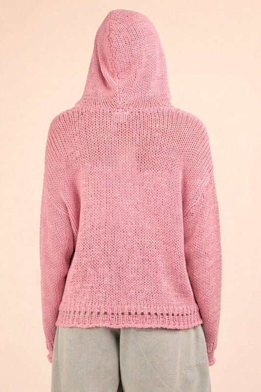 Orchid Summer Knit Hoodie - The Nines