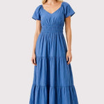 Blue Tiered Maxi Dress - The Nines