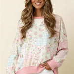 Oversized Patchwork Top - 2 colors! - The Nines