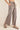 Mocha Washed Wide Leg Casual Pant