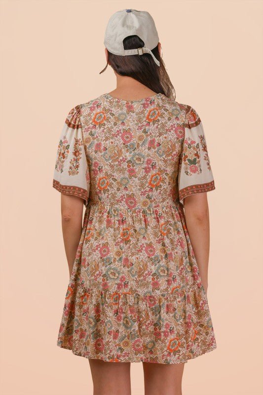 Boho Blossom Button Dress - 2 colors! - The Nines