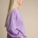 Pink & Lavender Striped Sweatshirt - FINAL SALE! - The Nines