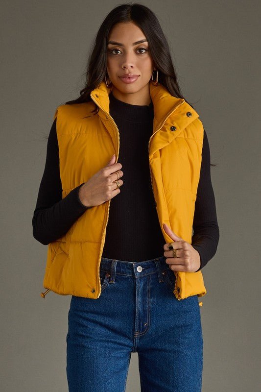 Mustard Puffer Vest - FINAL SALE! - The Nines