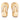 Flip Flop Stud Earrings - Gold - The Nines