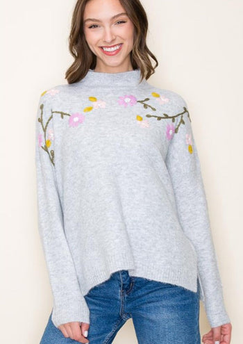 Endless Love Floral Embroidered Sweaters