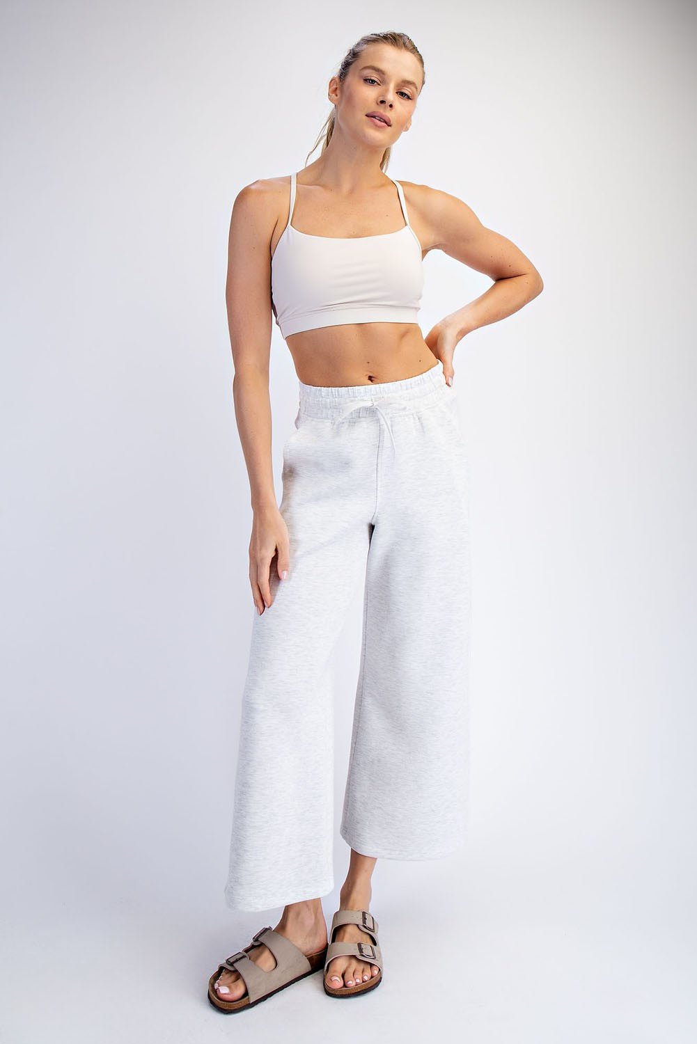 Scuba Cropped Wide Leg - 3 Colors! - The Nines