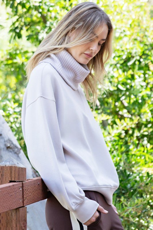 Rae Mode Luxe Scuba Turtleneck - 2 Colors! - The Nines