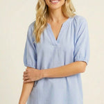 Drew Split Neck Top - 2 Colors! - The Nines
