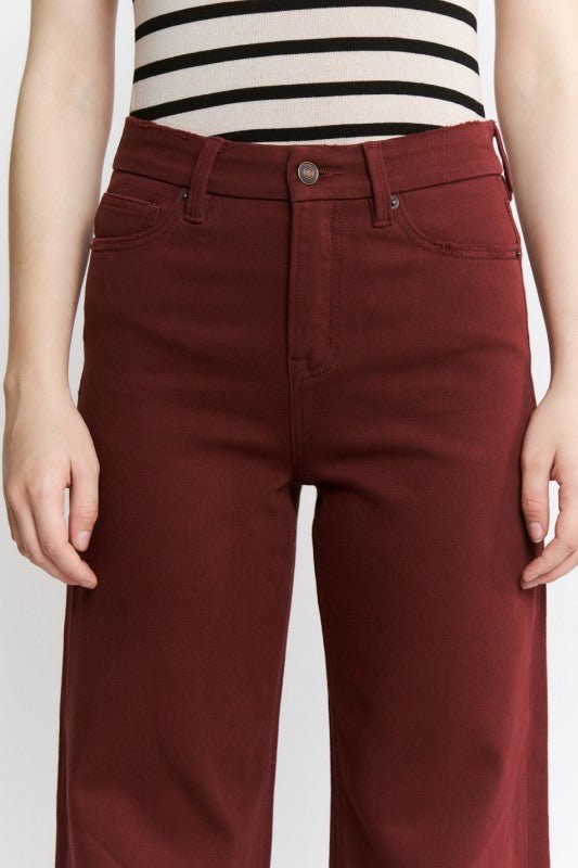 MICA High Rise Burgundy Jean - The Nines
