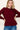 The Best Is Yet To Come Burgundy Smocked Top