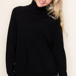 Long Sleeve Tulip Hem Turtle Neck Sweaters - 2 Colors! - The Nines