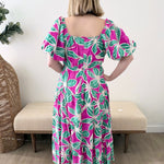 Floral Puff Sleeve Dress - The Nines