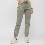 MICA High Rise Crop Ash Olive Gray Jogger - The Nines