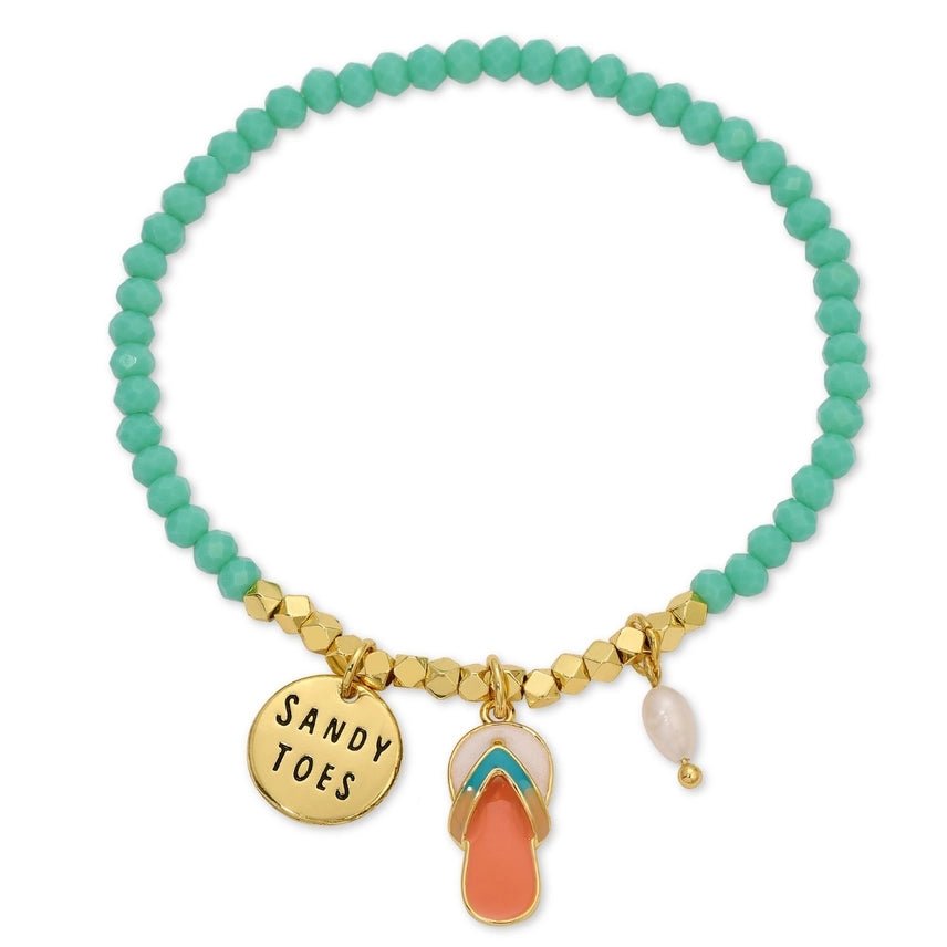 Sandy Toes Sandal Stretch Bracelet - The Nines