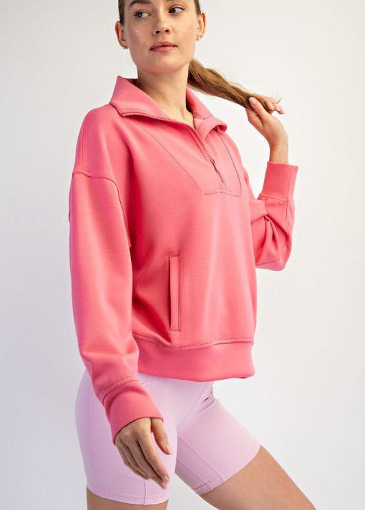 Mock Neck Quarter Zip - 5 colors! - The Nines