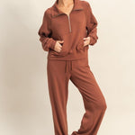 High Waist Wide Leg Sweatpants - 2 Colors! - The Nines