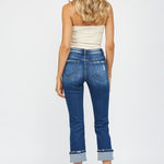 Mica Mid Rise Crop Cuffed Jean - The Nines
