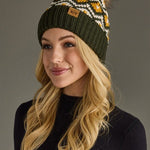 Olive, Mustard & Cream Pom Hat - The Nines