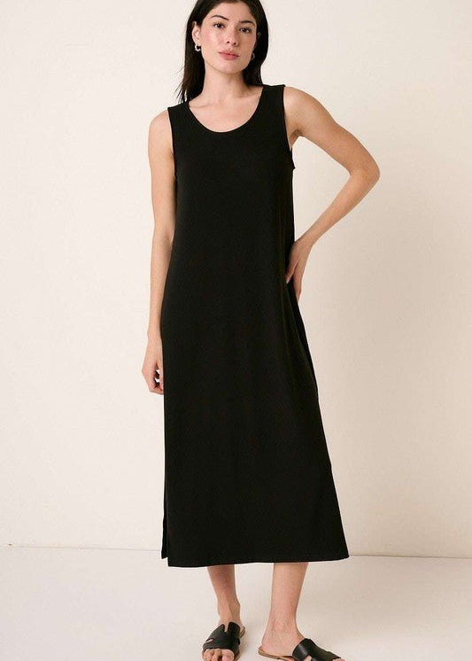Ribbed Knit Tank Dress - 2 Colors! - The Nines