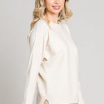 French Vanilla Textured Dolman - The Nines