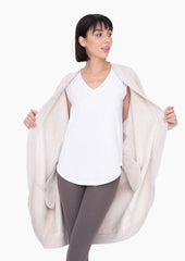 FINAL SALE - Oversized Fur Lined Wrap Cardigans - 2 Colors!