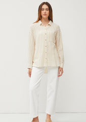 Going For It Gauze Striped Tops - 2 colors!