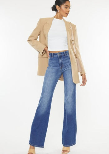 Kan Can Holly High Rise Slim Flare Jeans