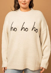 Ho Ho Ho Mock Neck Sweater - 2 Colors!