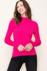 Ava Ribbed Mock Top - 3 colors!
