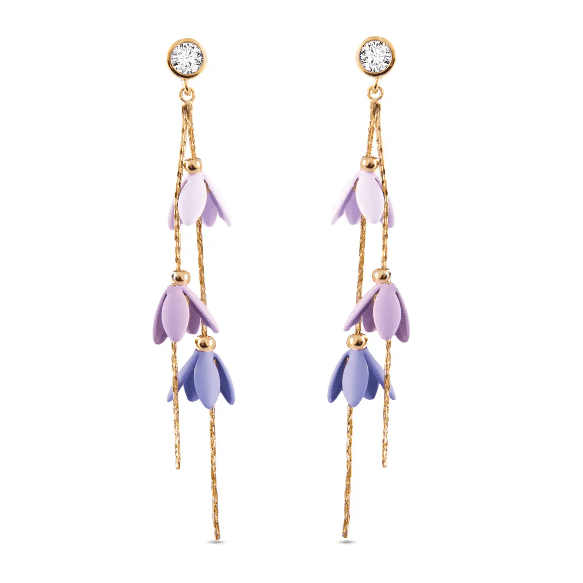 Ombre Lily Bell Earrings - The Nines